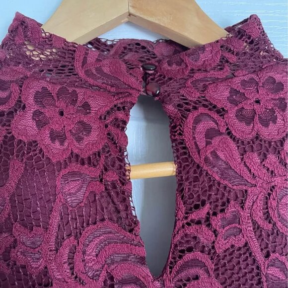 Burgandy Lace Dress - Picture 5 of 5